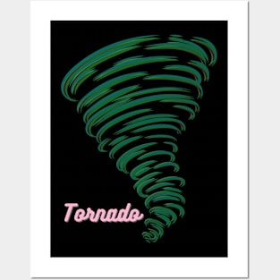 green tornado Posters and Art